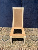 Bamboo & Rattan High Back Side Chair Unfinished