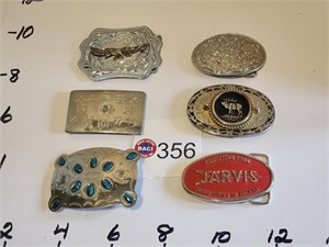 6-Vintage Western Belt Buckles