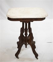 Furniture Vintage Marble Top Table