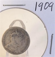1909 Edwardvs VII Canadian Silver Dime
