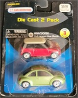 Die Cast 2 Pack VW Beetles