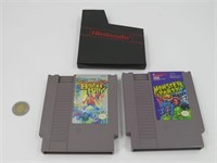 2 jeux Nintendo NES , Bayou Billy et Monster