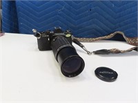 PENTAX "ME-Super" Blk vtg Camera w/ Large Lens