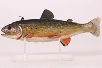 8.25" Brook Trout Fish Spearing Decoy by Unknown