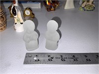 Goebel Frosted Glass Praying Boy and Girl