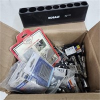 (KK) Lot of Bits, Drives, Disk Lock & Holder