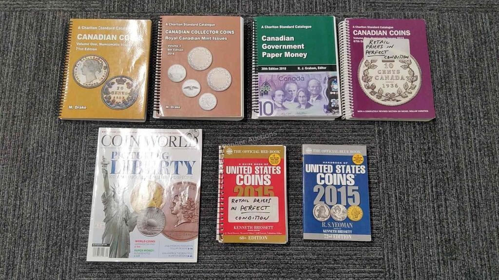 7 - Books on Canadian & US Coins