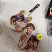 ELVIS GUITAR AND FACE COLLECTORS PLATES