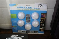 5pc LED wireless color changing accent lights