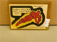 1978 Topps Marvel Human Torch -2 Card