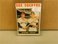 1963 Topps Sox Sockers Yastrzenski #182 Card