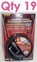Qty 19-Monster 700HD HDMI Cables-2meter