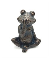 Bosmere W104 Sitting Frog Outdoor Statues, Gray