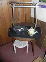 Round Table, Cart, Small Table, Radio/Cassette