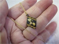 Black Hills Gold Necklace Solid 10K Gold Chain