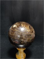 Chocolate Calcite Sphere