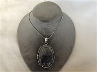 German Silver Labordorite Pendant Necklace