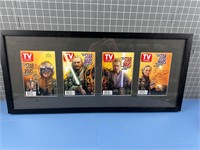 STAR WARS TV GUIDE FRAMED COVERS