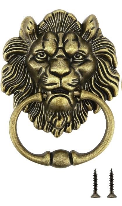 Lion Head Door Knocked