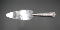 King's pattern sterling silver handle pie server