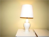White Ceramic Lamps 22" T (Works)