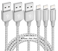 3-Pack 10ft MFi Certified iPhone Charger