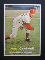 1957 TOPPS #374 DON CARDWELL PHILLIES SP