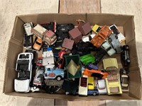 box flat of toy cars