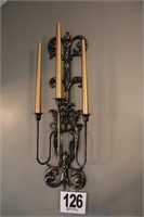 28" Tall Wall Sconce with Candles (Matches #127)