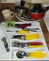Set of Gibson Silverware and Cook Ware