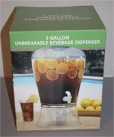 3 GALLON UNBREAKABLE BEVERAGE DISPENSER W/BOX