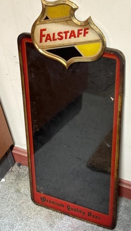 Falstaff Beer Mirror, Vintage