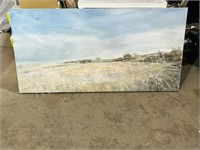 Large original on canvas "Prairie scene"