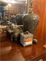 Art Ceramic Lucky Elephant & Vase Collection