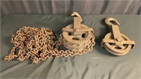 Pair, Vintage Harrington Differential Chain Hoists