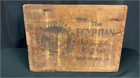 Antique Wooden Crate, Egyptian Lacquer Mfg. Co.