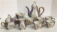 Vintage china tea set including tea pot, cream