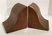 Advantage extremely heavy solid wood bookends