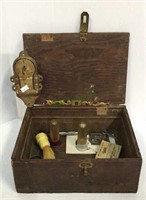 Lot consists of a wooden box in poor condition