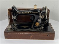 Wood Cased Singer Sewing Machine
