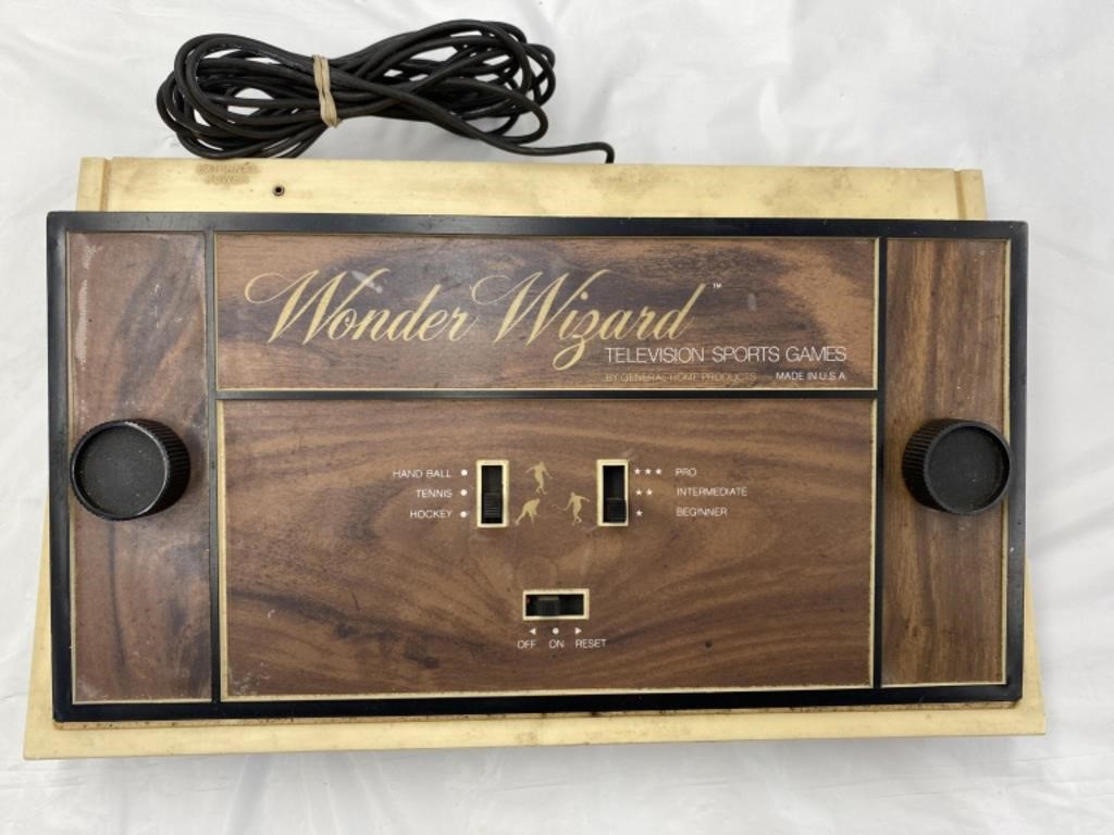Vintage Wonder Wizard Video Game Console, Untested