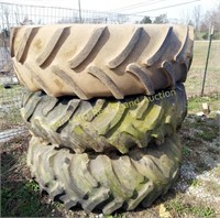 18.4-34 TRACTOR DUALLS & SPARE TIRE