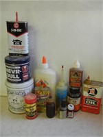 Assorted Glues, Oils & Polish