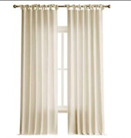 allen + roth 84-in Ivory Curtain Panel $35