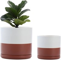 FairyLavie 7 Inch Plant Pots Indoor  Set of 2