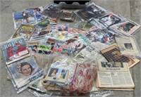 Tote Full of Paper Goods, Newspaper And Magazines