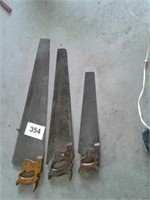 Three Carpenter saws