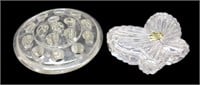 Crystal Butterfly Trinket Dish & Glass Frog