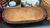 Carved wooden tray