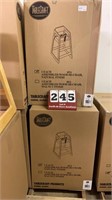 Lot of 2 Natural Finish High Chairs